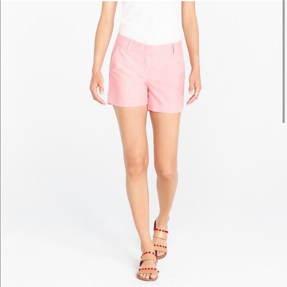 J Crew 5 Oxford Shorts Size 4 - Picture 1 of 7